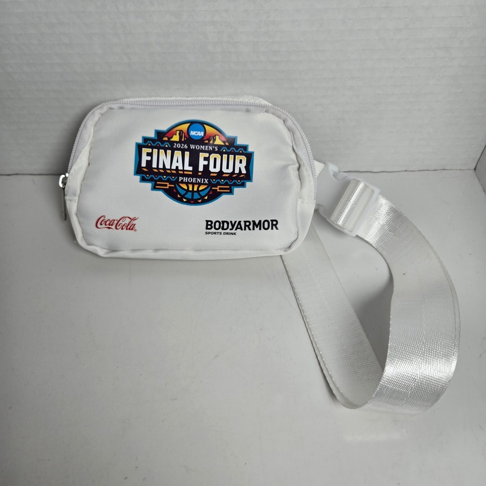 2026 NCAA Women's Final Four White Fanny Pack Belt Bag Phoenix Coca-Cola